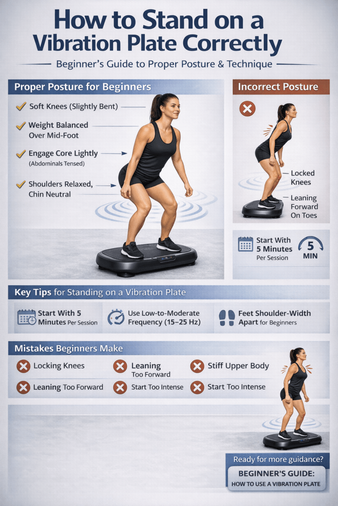 Infographic: How to Stand on a Vibration Plate the Right Way