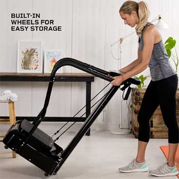 Wheels on Vibration Platform Makes Storage Easy - Roll into Closet or Against Wall