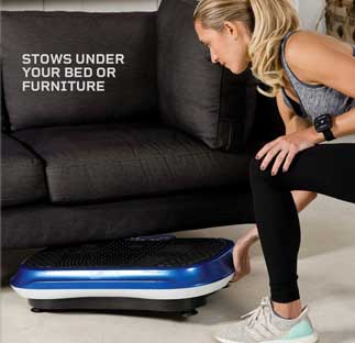 Store Vibration Plate Under Sofa or Bed
